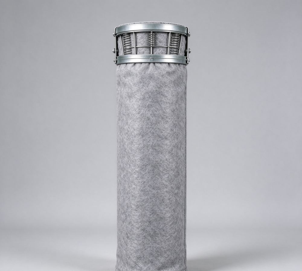 Dust collection filter bag with galvanized cage collar